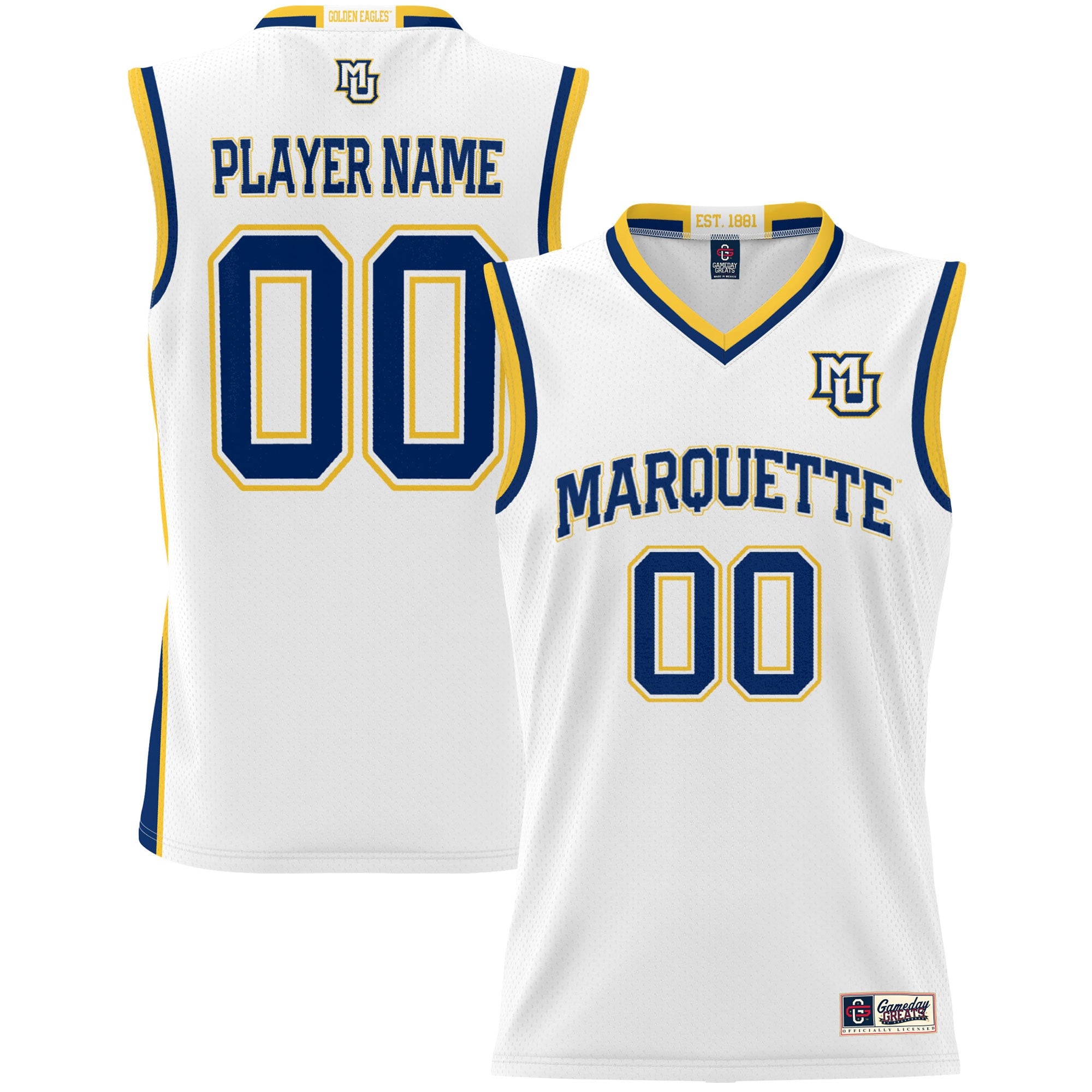 Marquette Golden Eagles white jersey