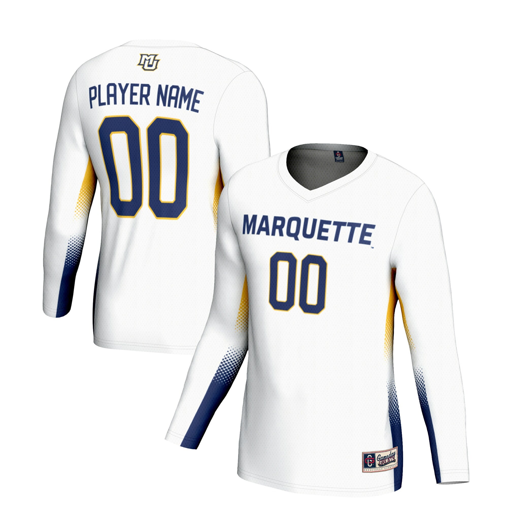 Volleyball Marquette Golden Eagles white jersey