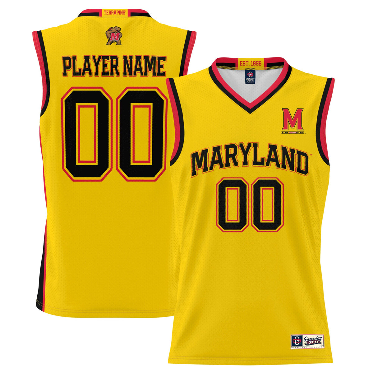 Maryland Terrapins gold jersey