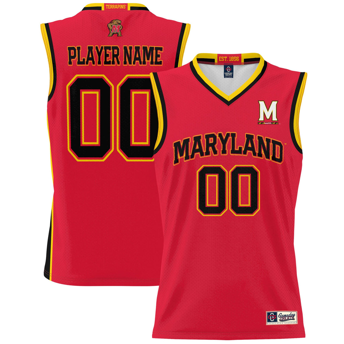 Maryland Terrapins red jersey