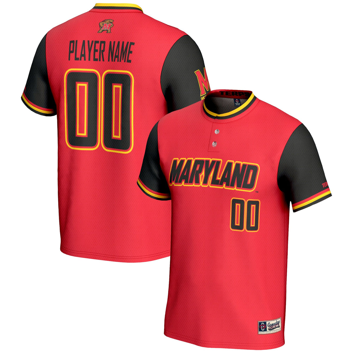 Softball Maryland Terrapins red jersey