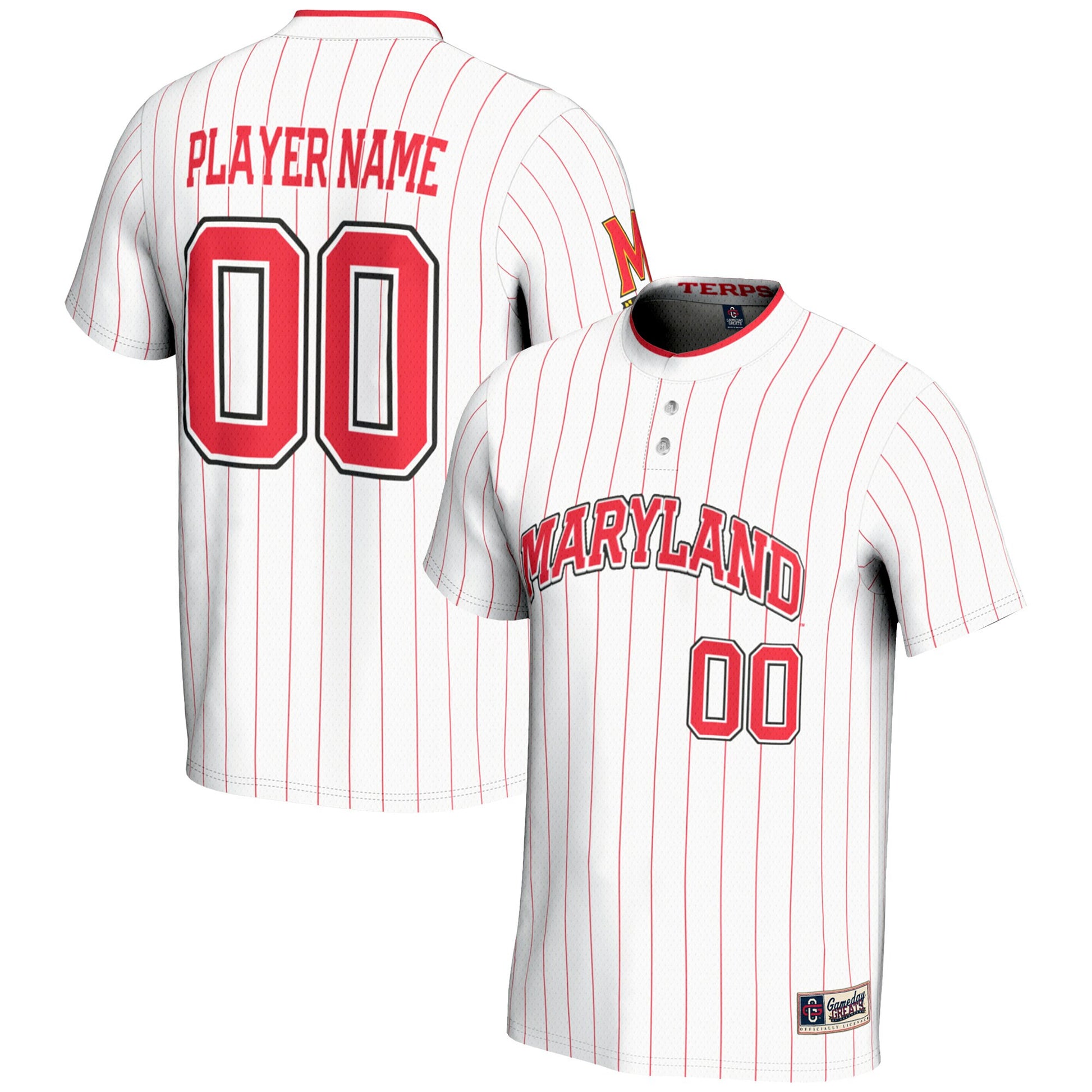 Softball Maryland Terrapins white jersey