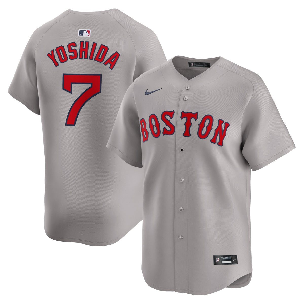 Masataka Yoshida Boston Red Sox gray Limited jersey