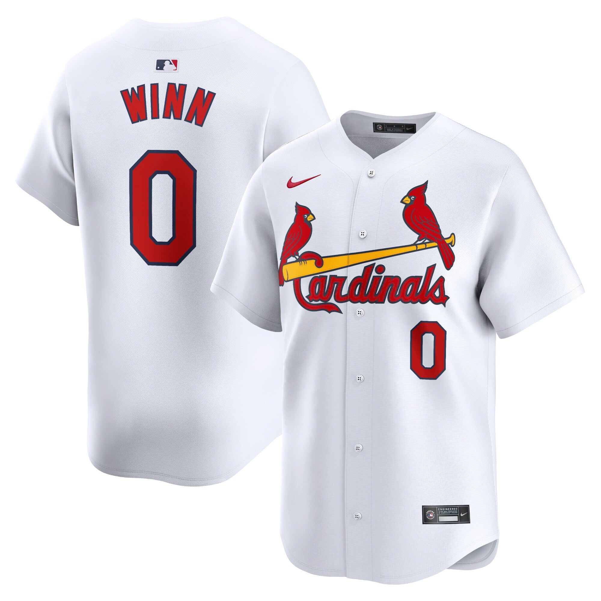 Masyn Winn St. Louis Cardinals white Limited jersey