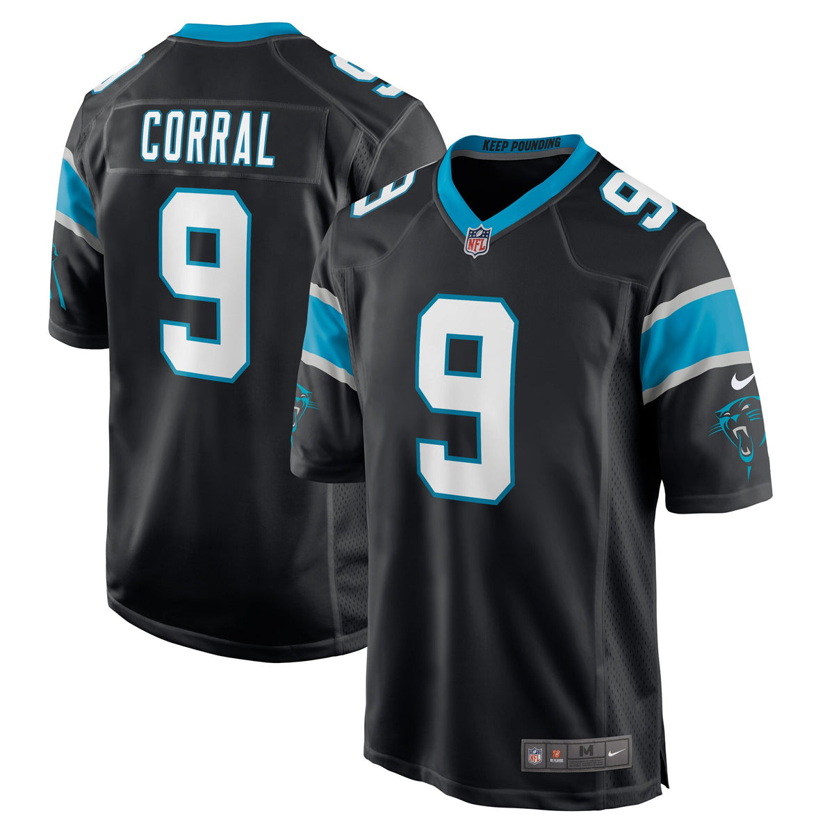 Matt Corral Carolina Panthers black jersey