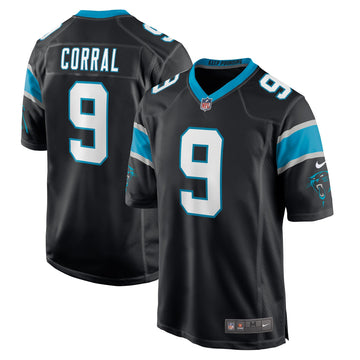 Matt Corral Carolina Panthers black jersey