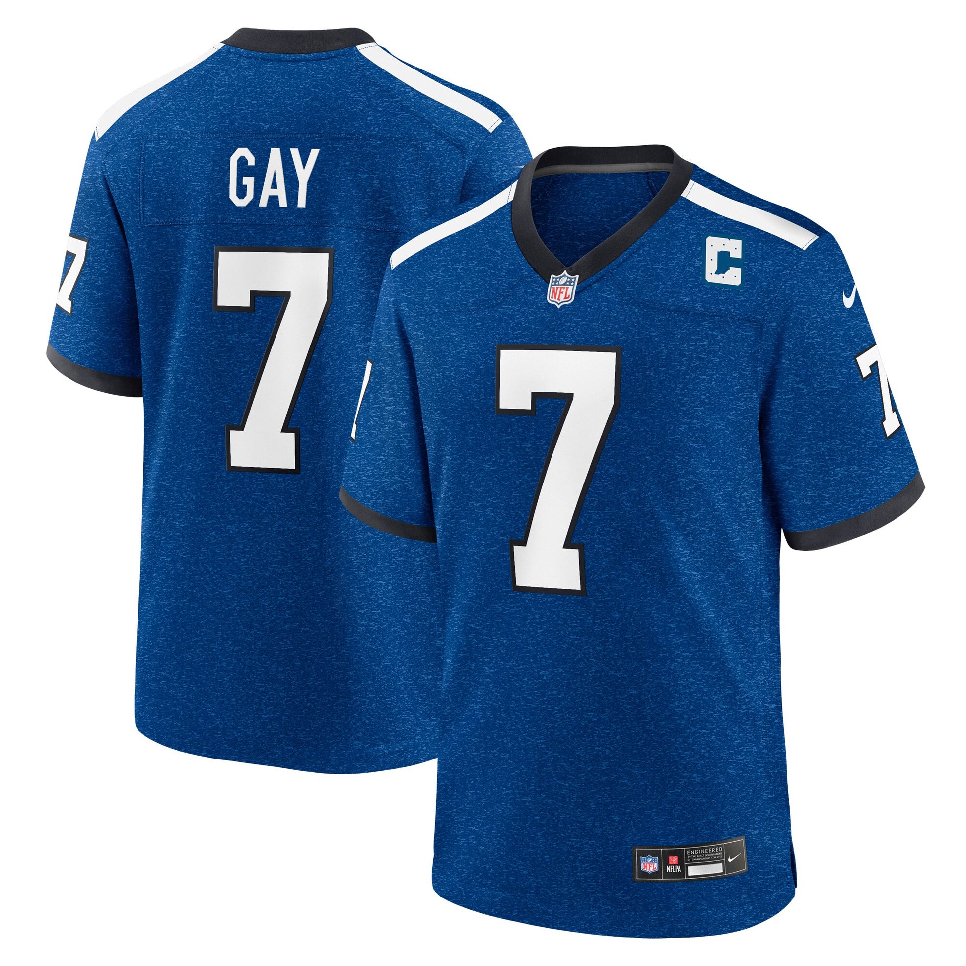 Matt Gay Indiana Nights Indianapolis Colts royal Alternate jersey