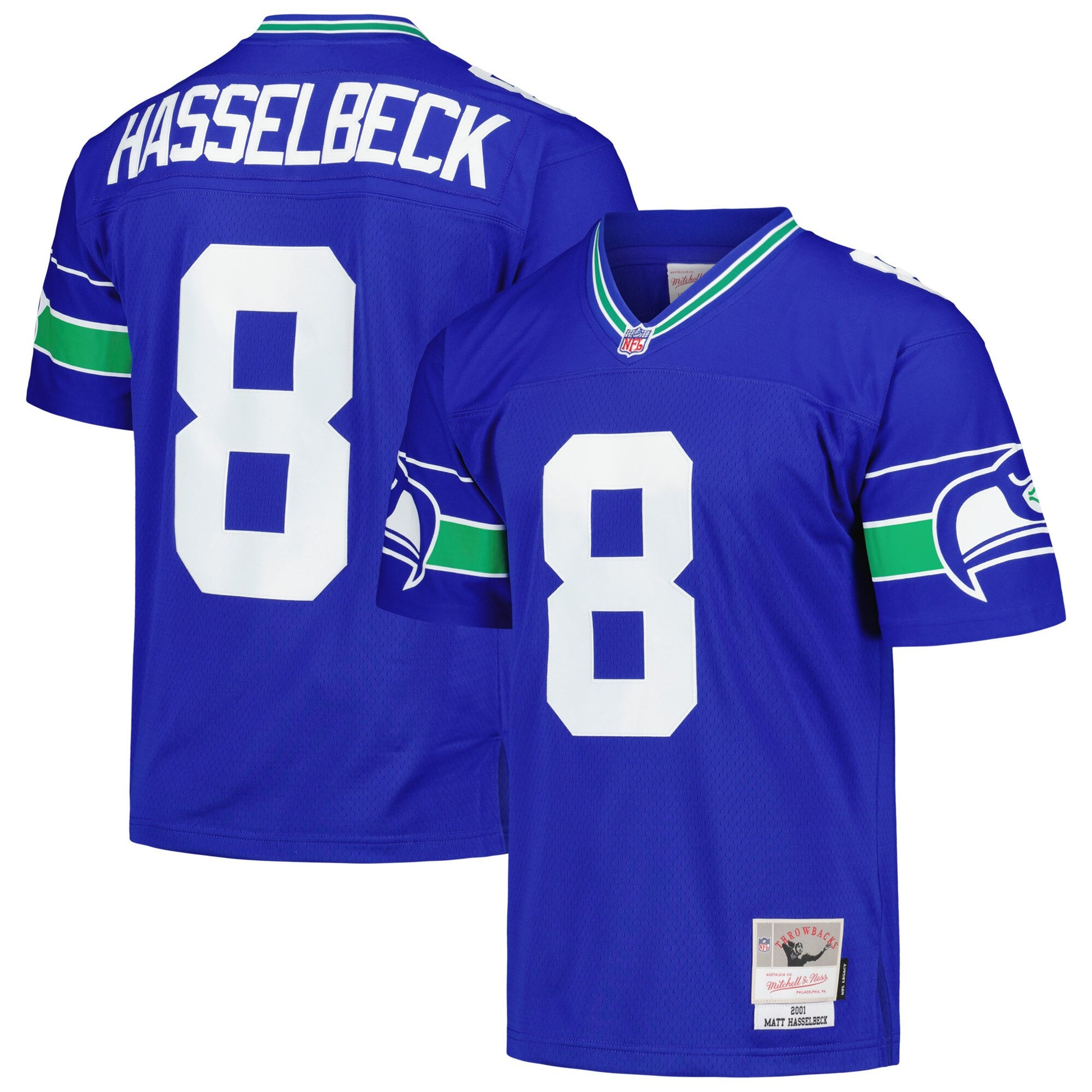 Matt Hasselbeck Seattle Seahawks royal jersey