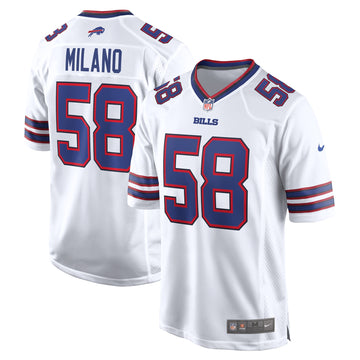Matt Milano Buffalo Bills white Game jersey