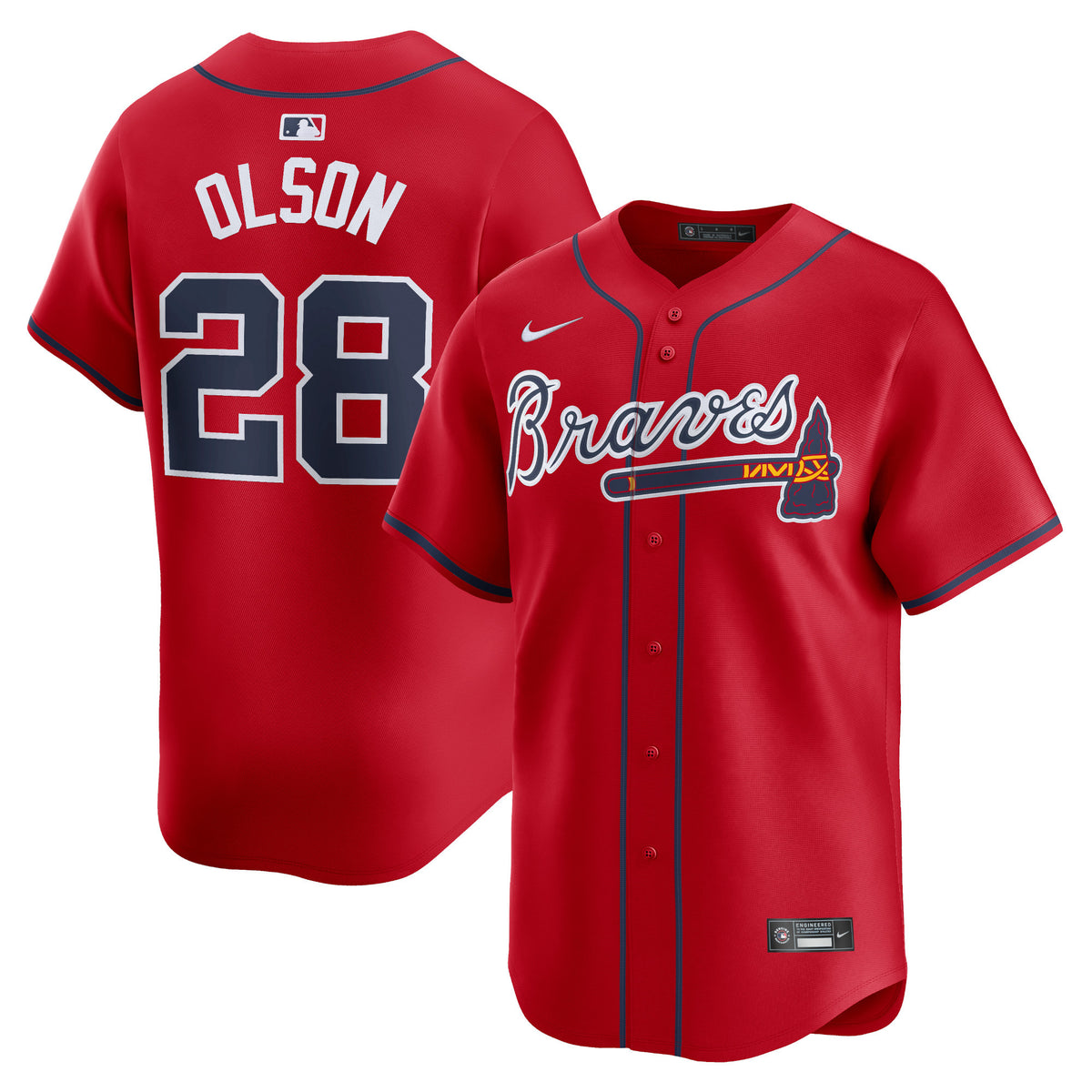 Matt Olson Atlanta Braves red Limited jersey