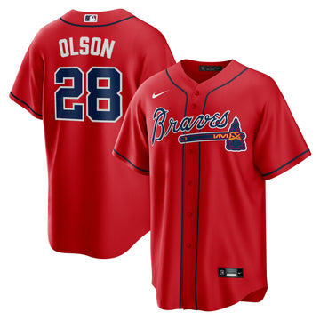 Matt Olson Atlanta Braves red Alternate jersey