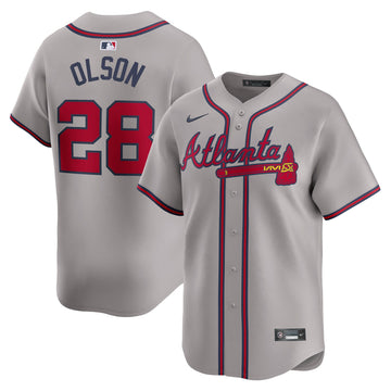 Matt Olson Atlanta Braves gray Limited jersey