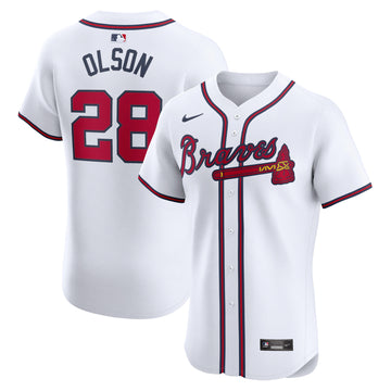 Matt Olson Atlanta Braves white Elite jersey