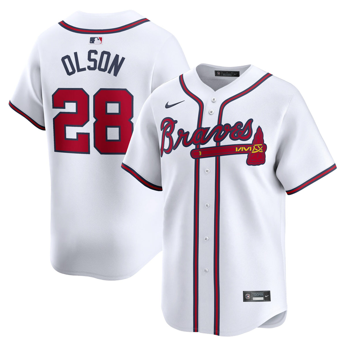 Matt Olson Atlanta Braves white Limited jersey