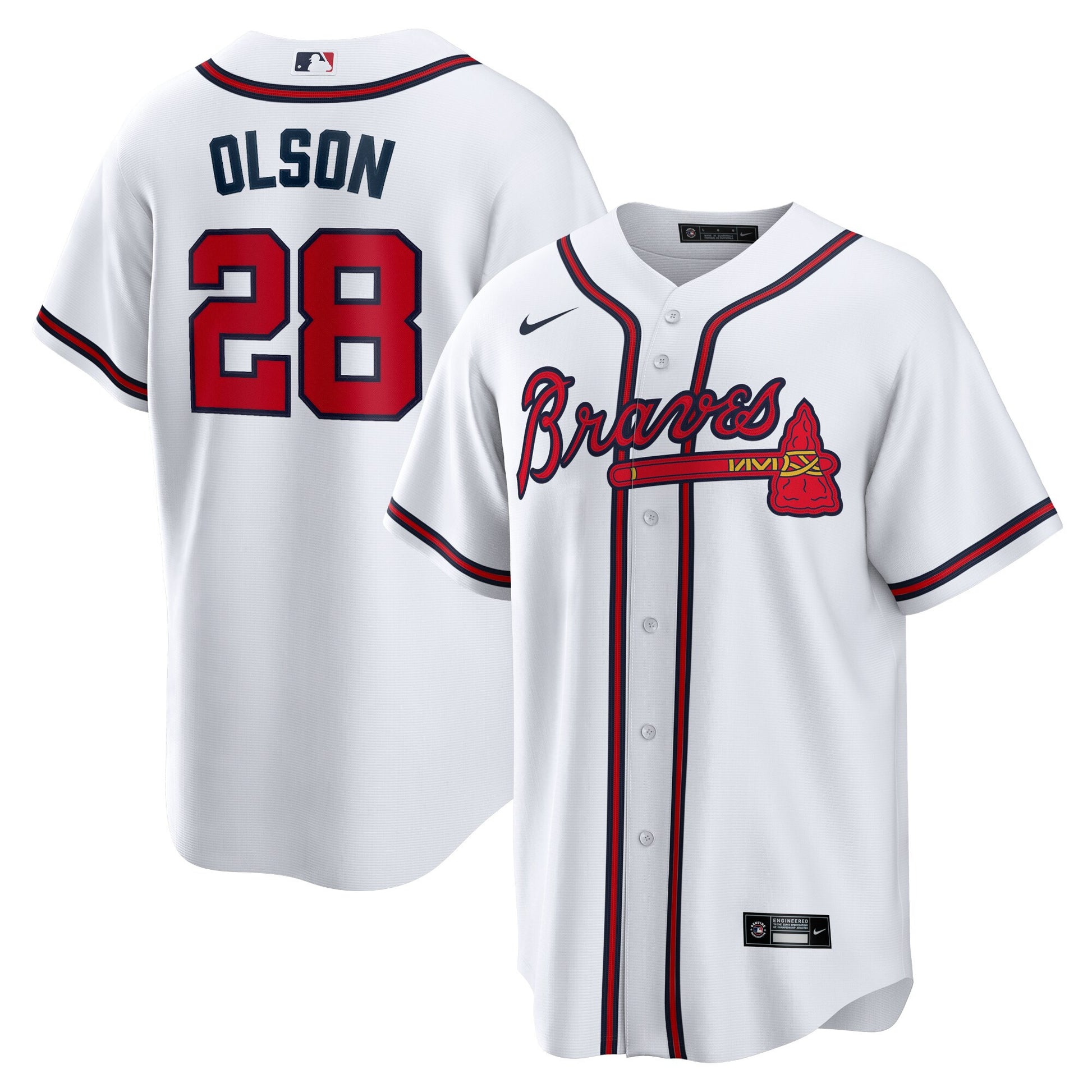 Matt Olson Atlanta Braves white Home jersey
