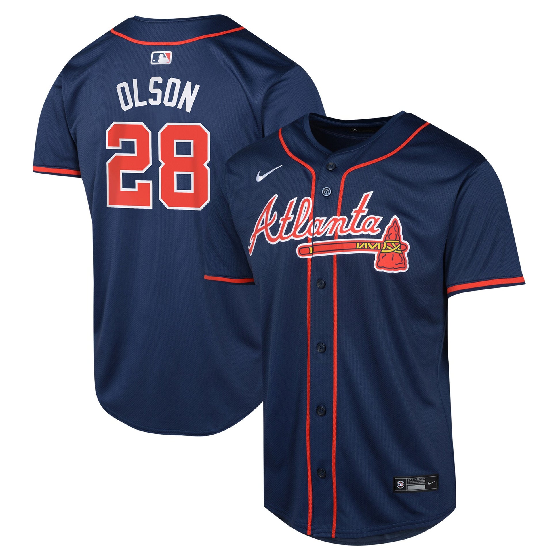 Matt Olson Atlanta Braves navy Limited jersey