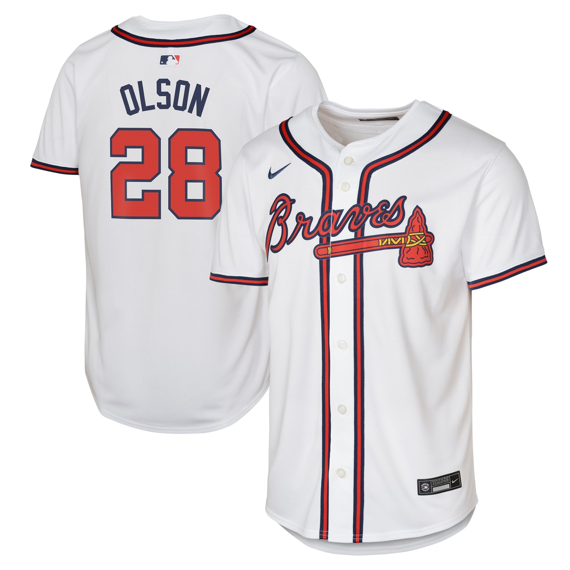 Matt Olson Atlanta Braves white Limited jersey