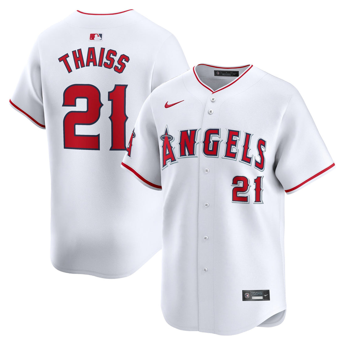 Matt Thaiss Los Angeles Angels white Limited jersey