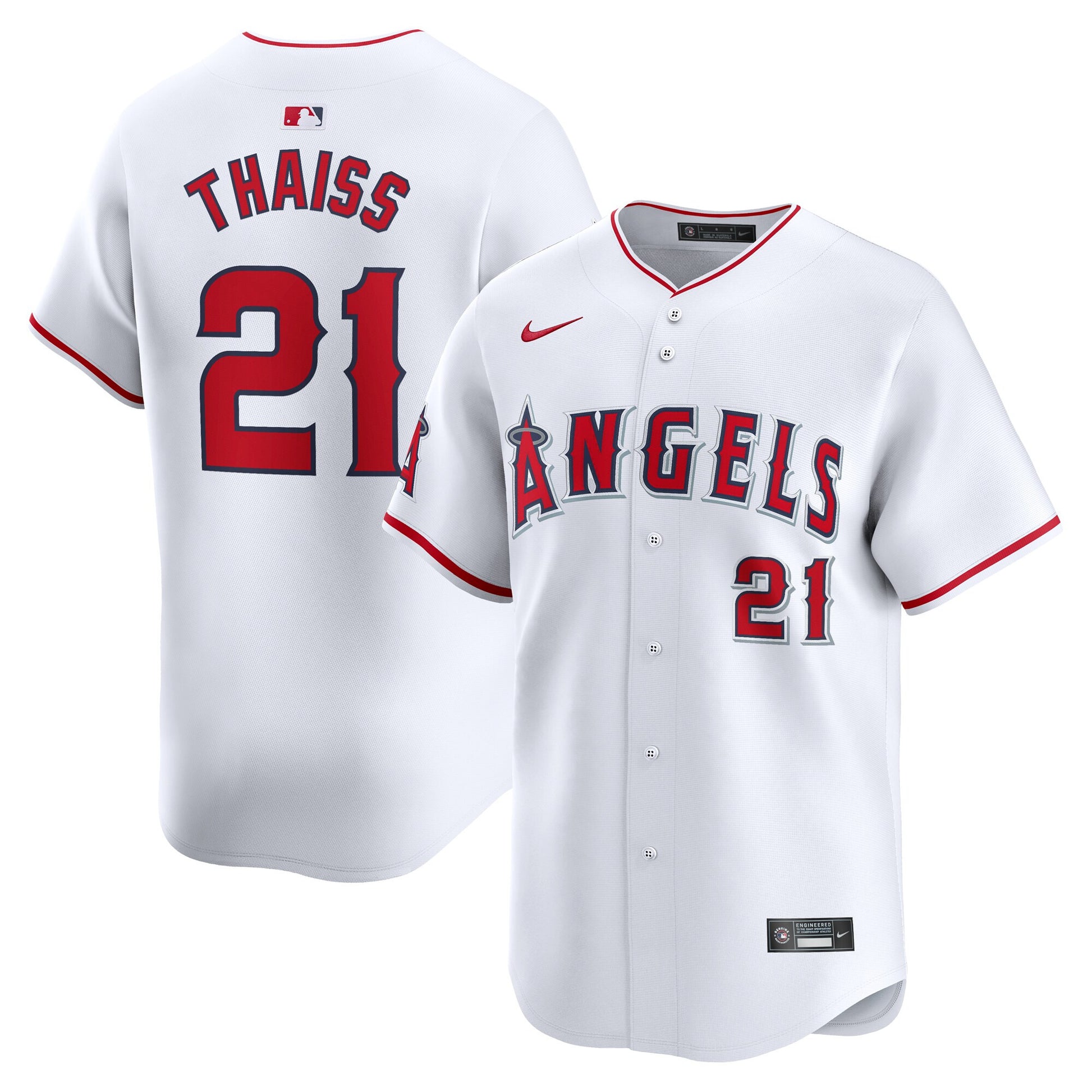 Matt Thaiss Los Angeles Angels white Limited jersey