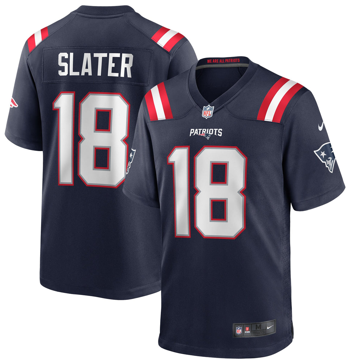 Matthew Slater New England Patriots navy Game jersey