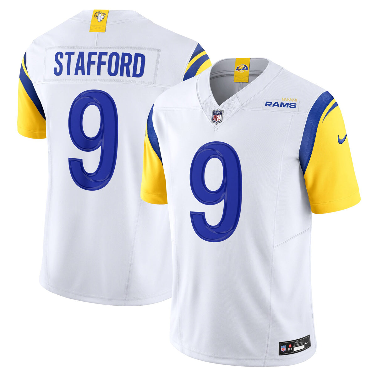 Matthew Stafford Los Angeles Rams white Vapor jersey
