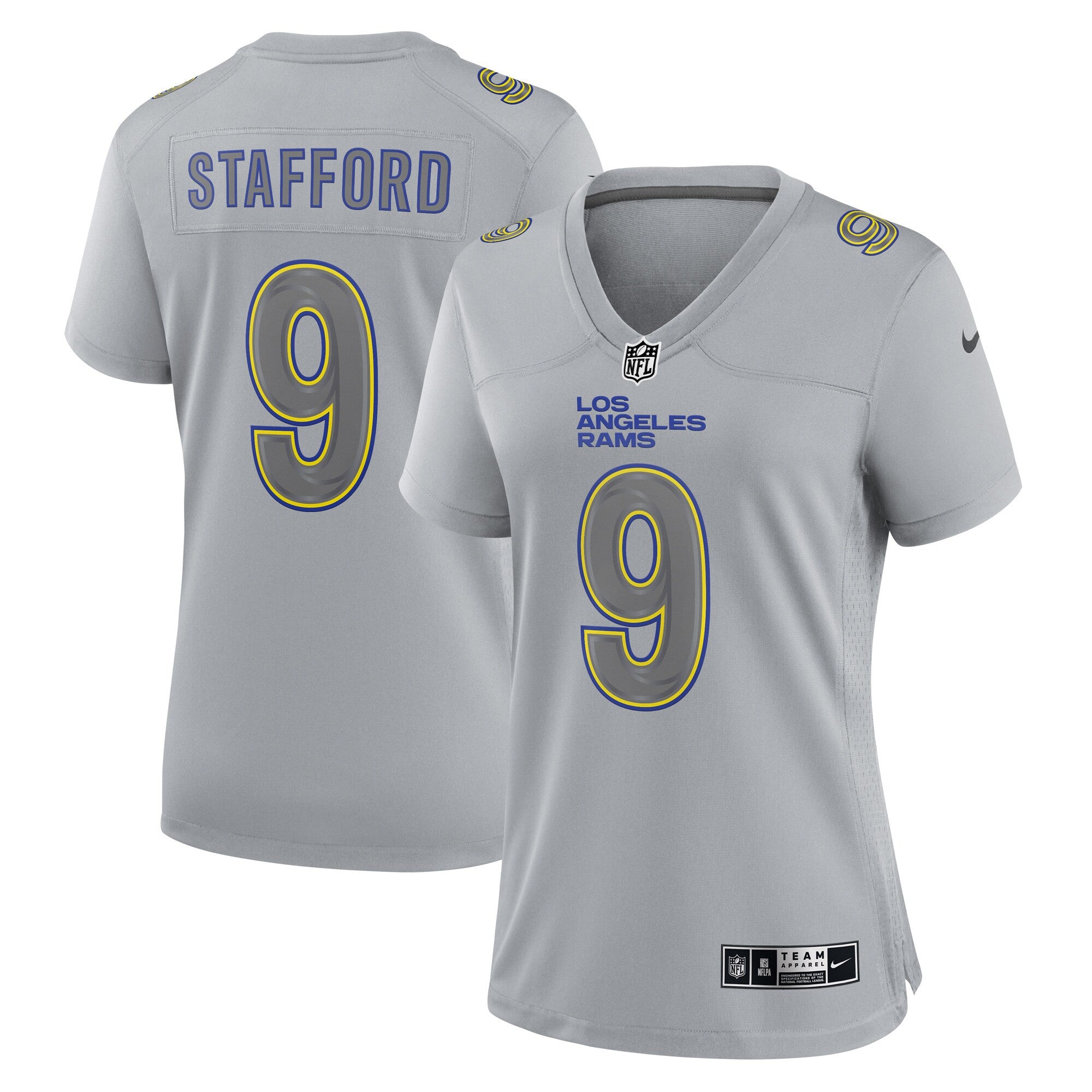 Matthew Stafford Atmosphere Los Angeles Rams gray Fashion jersey