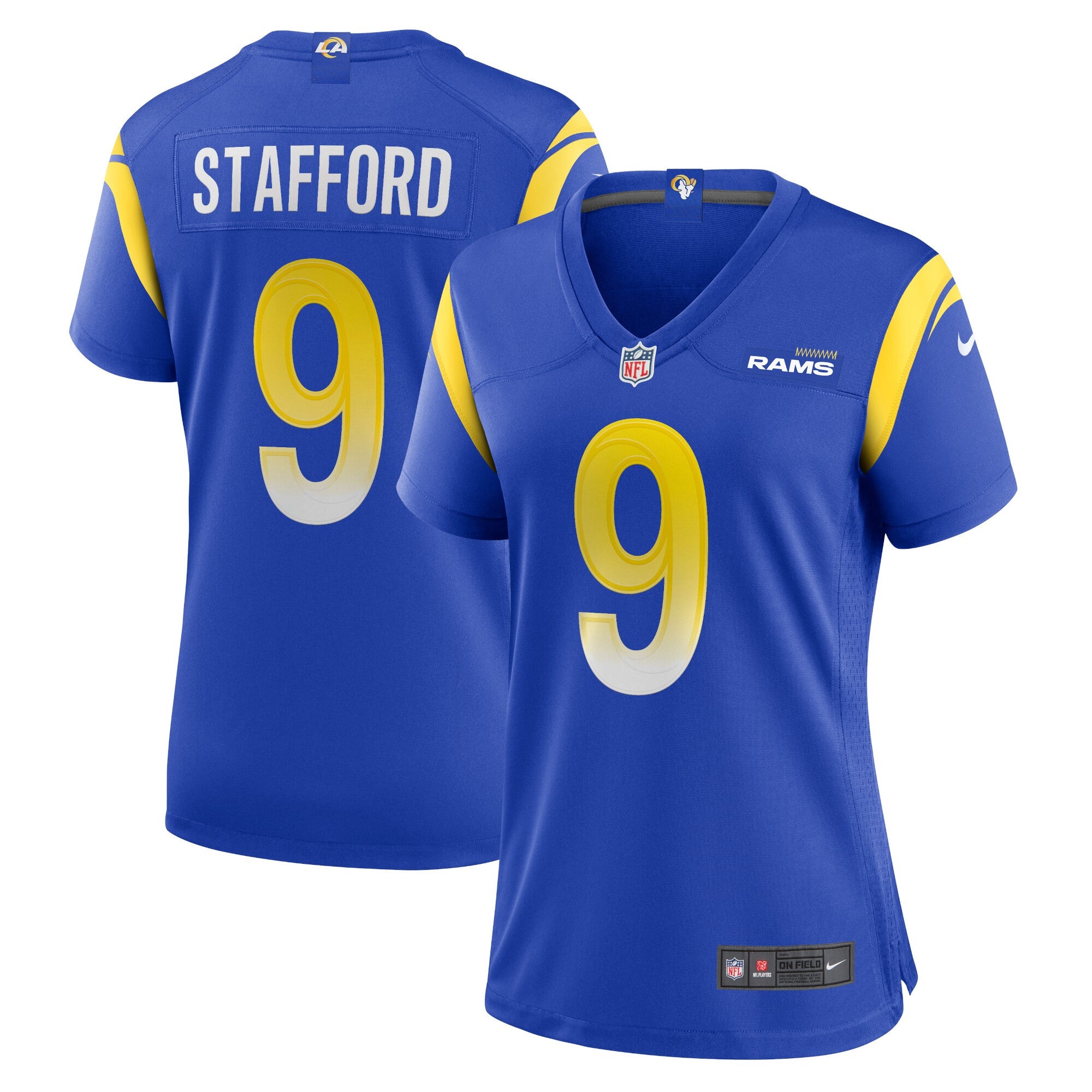 Matthew Stafford Los Angeles Rams royal jersey