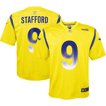 Matthew Stafford Los Angeles Rams gold jersey