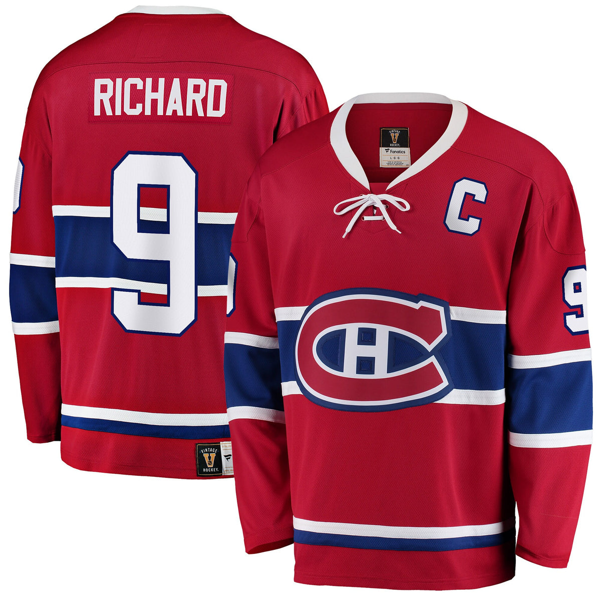 Maurice Richard Montreal Canadiens red jersey