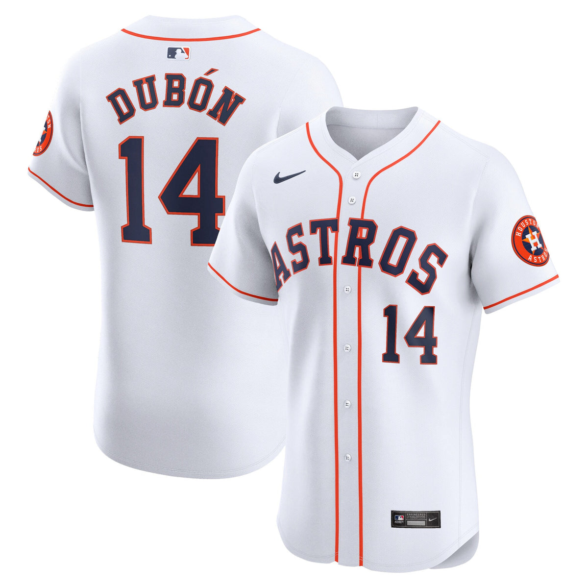 Mauricio Dubon Houston Astros white Elite jersey