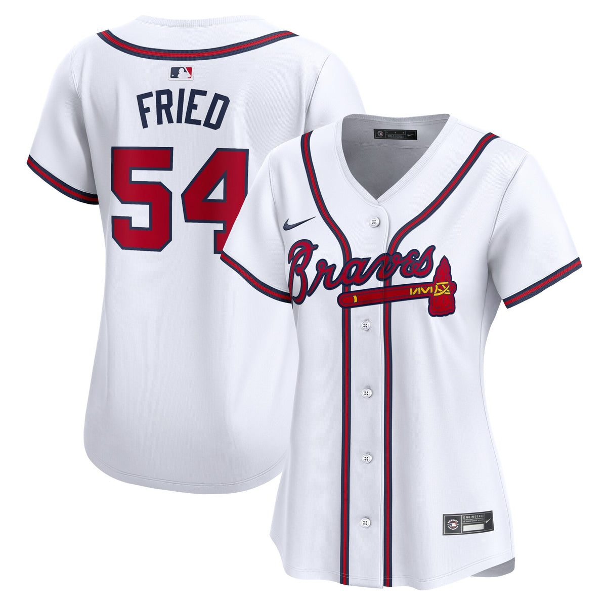 Max Fried Atlanta Braves white Limited jersey