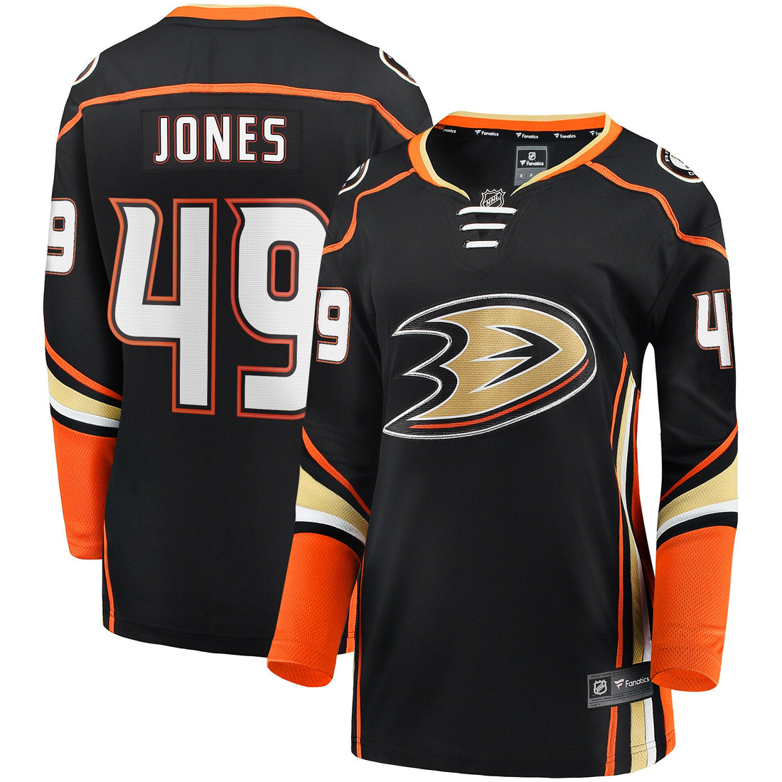 Max Jones Anaheim Ducks black Home jersey