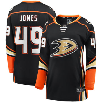 Max Jones Anaheim Ducks black Home jersey
