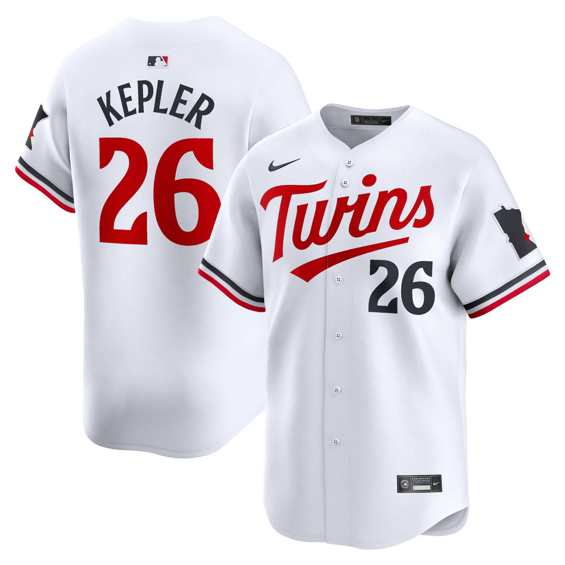 Max Kepler Minnesota Twins white Limited jersey