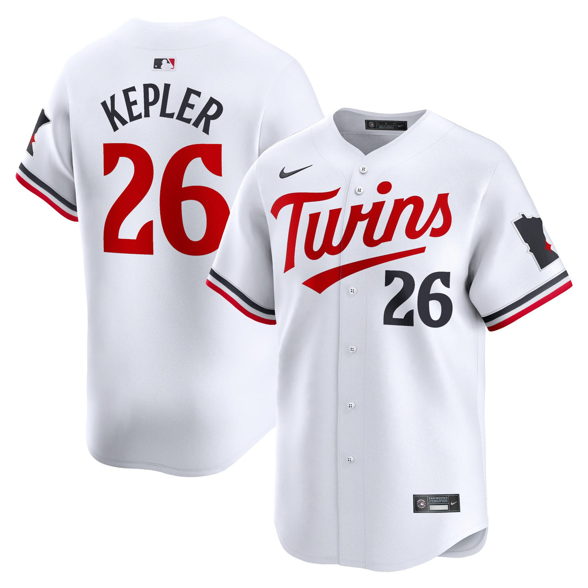 Max Kepler Minnesota Twins white Limited jersey