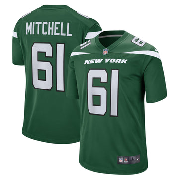 Max Mitchell New York Jets green Game jersey