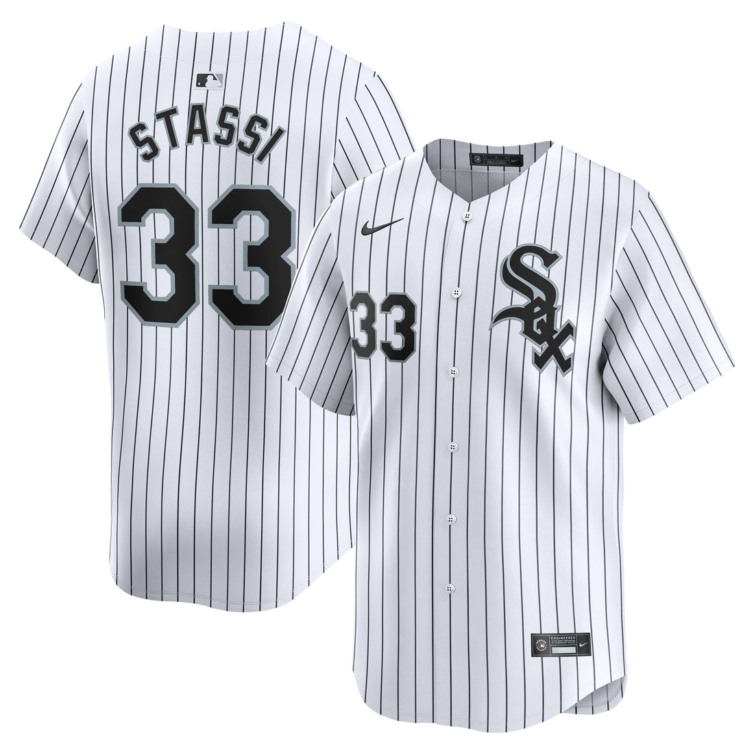 Max Stassi Chicago White Sox white Limited jersey