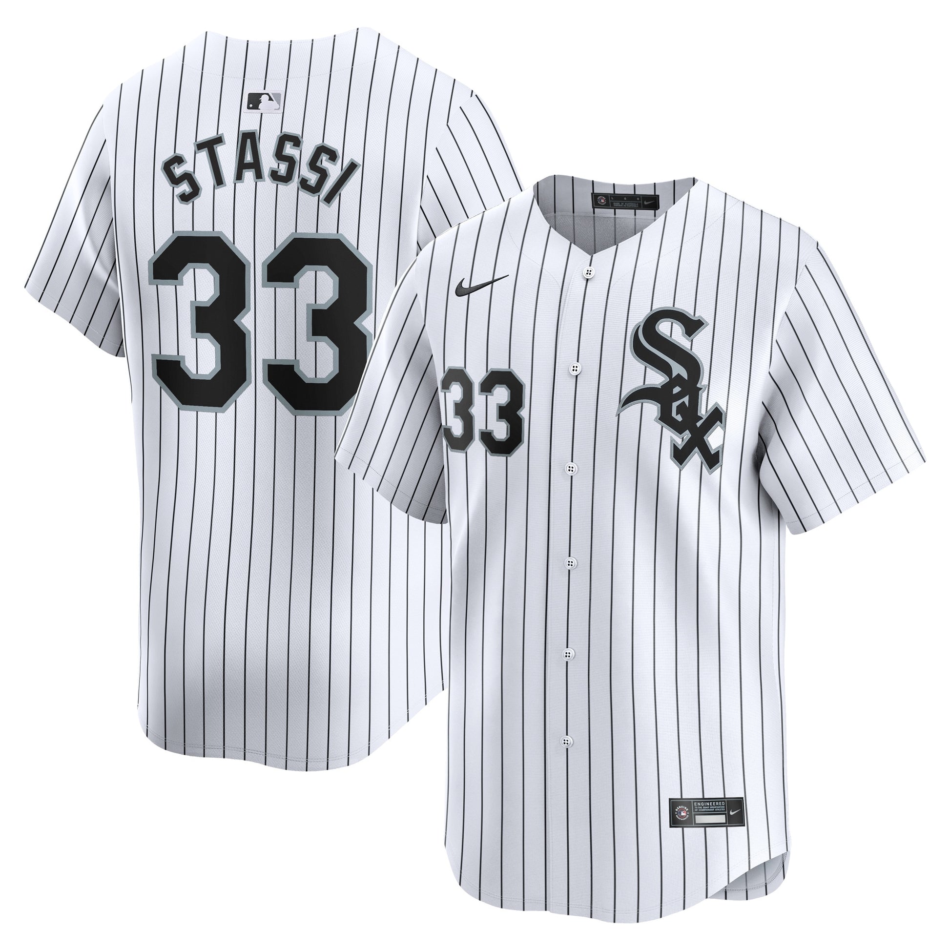 Max Stassi Chicago White Sox white Limited jersey