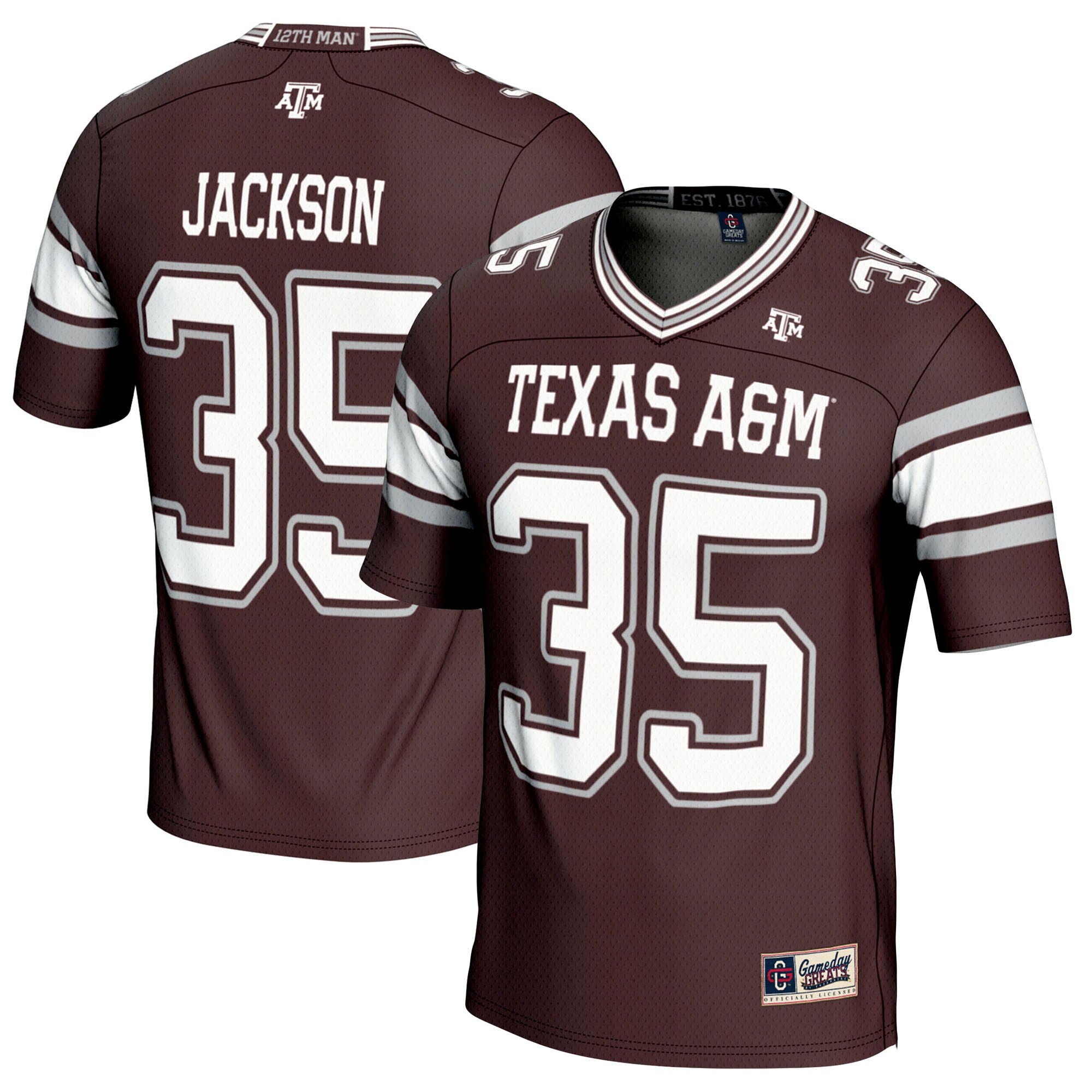 Mckinnley Jackson Texas A&M Aggies maroon jersey