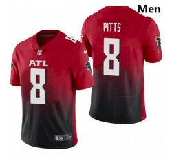 Men Kyle Pitts Atlanta Falcons red jersey