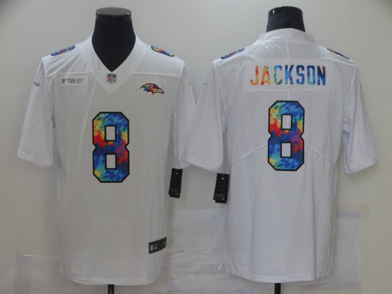 Men Baltimore Ravens white jersey