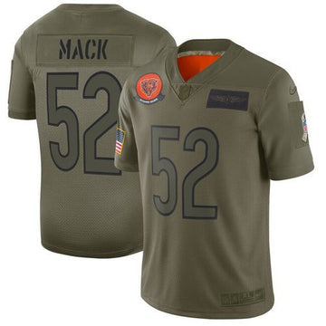 Men Chicago Bears green Salute To Service jersey