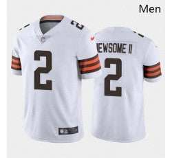 Men Greg Newsome II Cleveland Browns white jersey