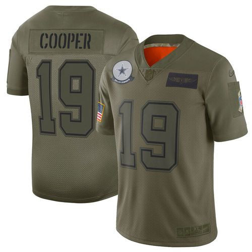 Men Dallas Cowboys green Salute To Service jersey