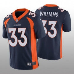 Men Javonte Williams Denver Broncos navy Limited jersey