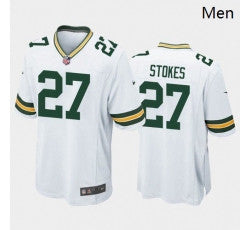 Men Eric Stokes Green Bay Packers white jersey