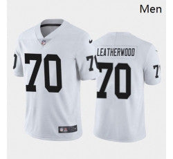 Men Alex Leatherwood Las Vegas Raiders white jersey