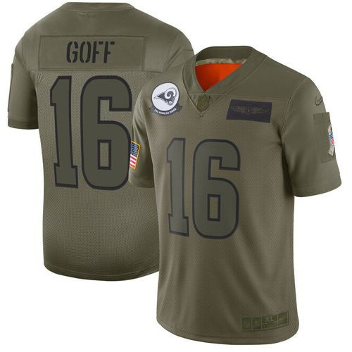 Men Los Angeles Rams green Salute To Service jersey