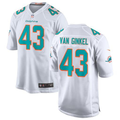 Men Andrew Van Ginkel Miami Dolphins white jersey