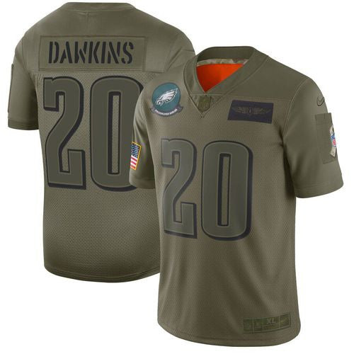 Men Philadelphia Eagles green Salute To Service jersey